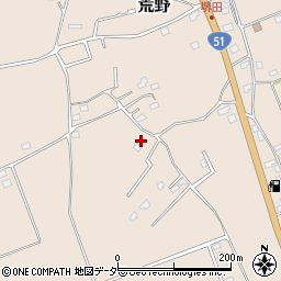 茨城県鹿嶋市荒野1048-6周辺の地図