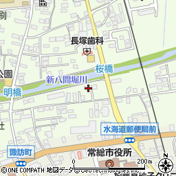 茨城県常総市水海道橋本町3316-4周辺の地図