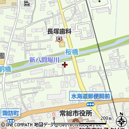 茨城県常総市水海道橋本町3316-10周辺の地図