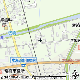 茨城県常総市水海道橋本町3203-4周辺の地図