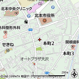水道修理の救急車北本店周辺の地図