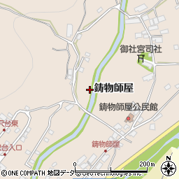 長野県茅野市米沢鋳物師屋周辺の地図
