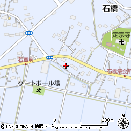 埼玉県東松山市石橋587-1周辺の地図