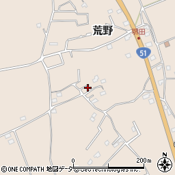 茨城県鹿嶋市荒野1034-16周辺の地図