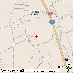茨城県鹿嶋市荒野1035-3周辺の地図
