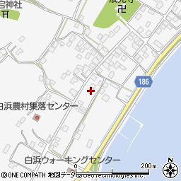 茨城県行方市白浜186周辺の地図