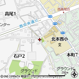 埼玉県北本市石戸2丁目1周辺の地図