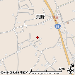茨城県鹿嶋市荒野1035周辺の地図