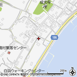 茨城県行方市白浜44周辺の地図