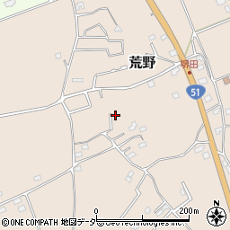 茨城県鹿嶋市荒野824-8周辺の地図
