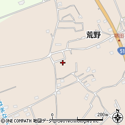 茨城県鹿嶋市荒野824-25周辺の地図