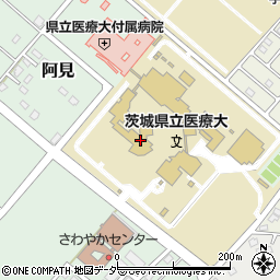 茨城県立医療大学　事務局・総務課・総務周辺の地図