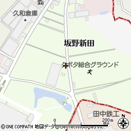 茨城県つくばみらい市坂野新田周辺の地図