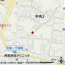 茨城県稲敷郡阿見町中央2丁目周辺の地図