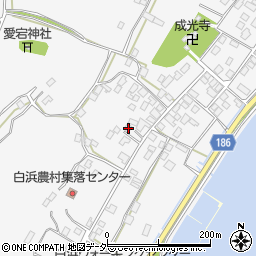 茨城県行方市白浜189周辺の地図