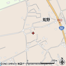 茨城県鹿嶋市荒野824-27周辺の地図