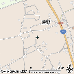 茨城県鹿嶋市荒野824-7周辺の地図