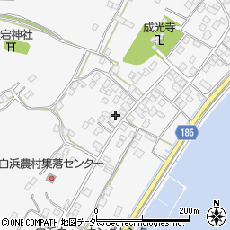 茨城県行方市白浜188周辺の地図