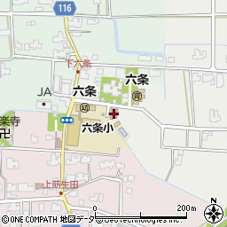 福井市六条公民館周辺の地図