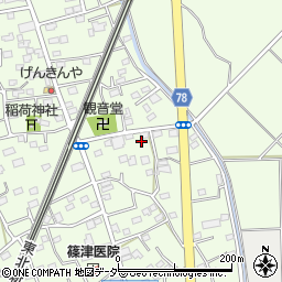 埼玉県白岡市篠津2068周辺の地図