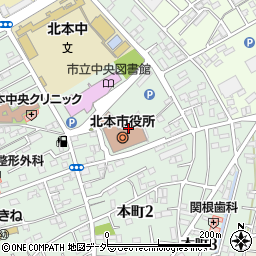 埼玉りそな銀行北本市役所 ＡＴＭ周辺の地図