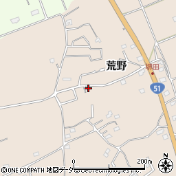 茨城県鹿嶋市荒野824-32周辺の地図
