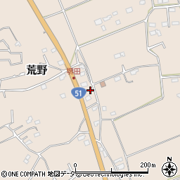 茨城県鹿嶋市荒野816-4周辺の地図