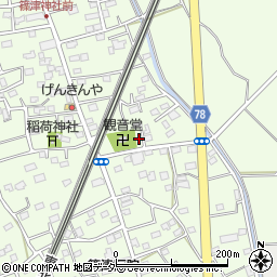 埼玉県白岡市篠津2076周辺の地図