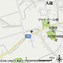 埼玉県比企郡嵐山町大蔵521-2周辺の地図