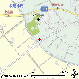 埼玉県春日部市西宝珠花343周辺の地図