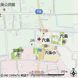ＪＡ福井市六条支店周辺の地図
