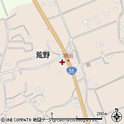 茨城県鹿嶋市荒野820-3周辺の地図