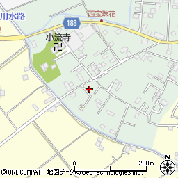 埼玉県春日部市西宝珠花212周辺の地図