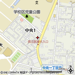 筑波銀行阿見支店周辺の地図