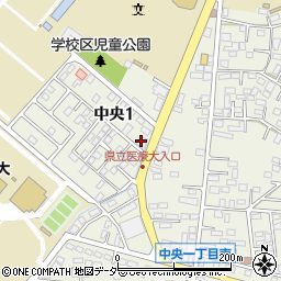 筑波銀行阿見支店周辺の地図