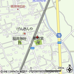 埼玉県白岡市篠津2086周辺の地図