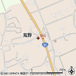 茨城県鹿嶋市荒野820周辺の地図