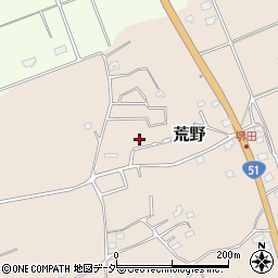 茨城県鹿嶋市荒野855-7周辺の地図