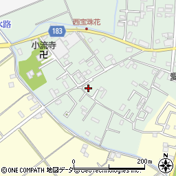 埼玉県春日部市西宝珠花216周辺の地図