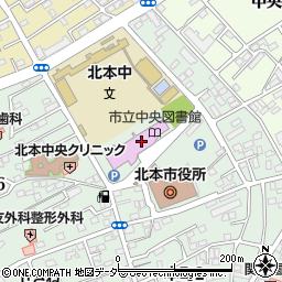 北本市中央公民館周辺の地図