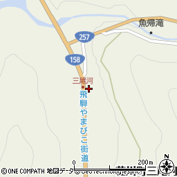 岐阜県高山市荘川町三尾河253周辺の地図