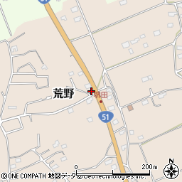茨城県鹿嶋市荒野832-5周辺の地図