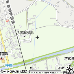 茨城県常総市水海道橋本町周辺の地図