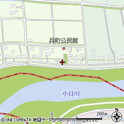 茨城県常総市兵町5周辺の地図