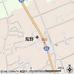 茨城県鹿嶋市荒野832-21周辺の地図