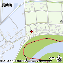 茨城県常総市兵町20周辺の地図