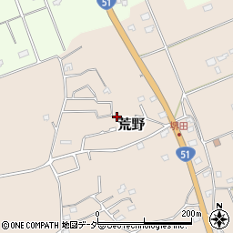 茨城県鹿嶋市荒野851-10周辺の地図