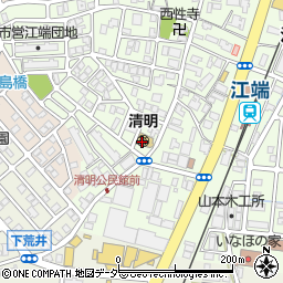 福井市　清明保育園周辺の地図