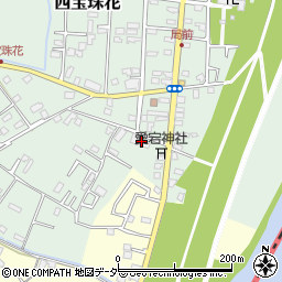 埼玉県春日部市西宝珠花167周辺の地図