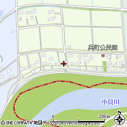 茨城県常総市兵町12周辺の地図